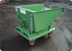 Tipping Skip with Castors Image